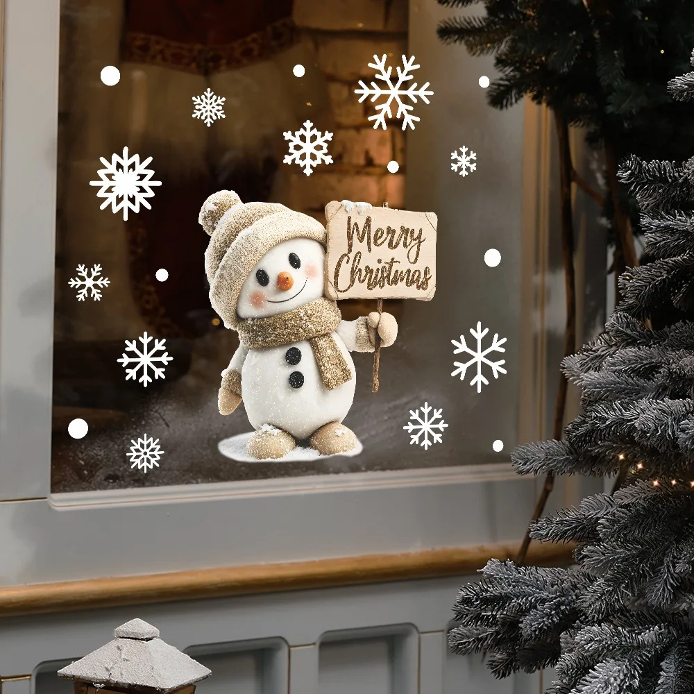 Home Bathroom Glass - Adesivi per finestre di Natale Cartone