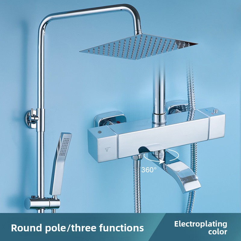 Home Bathroom Set - Set Doccia Termostatico in Acciaio Inox