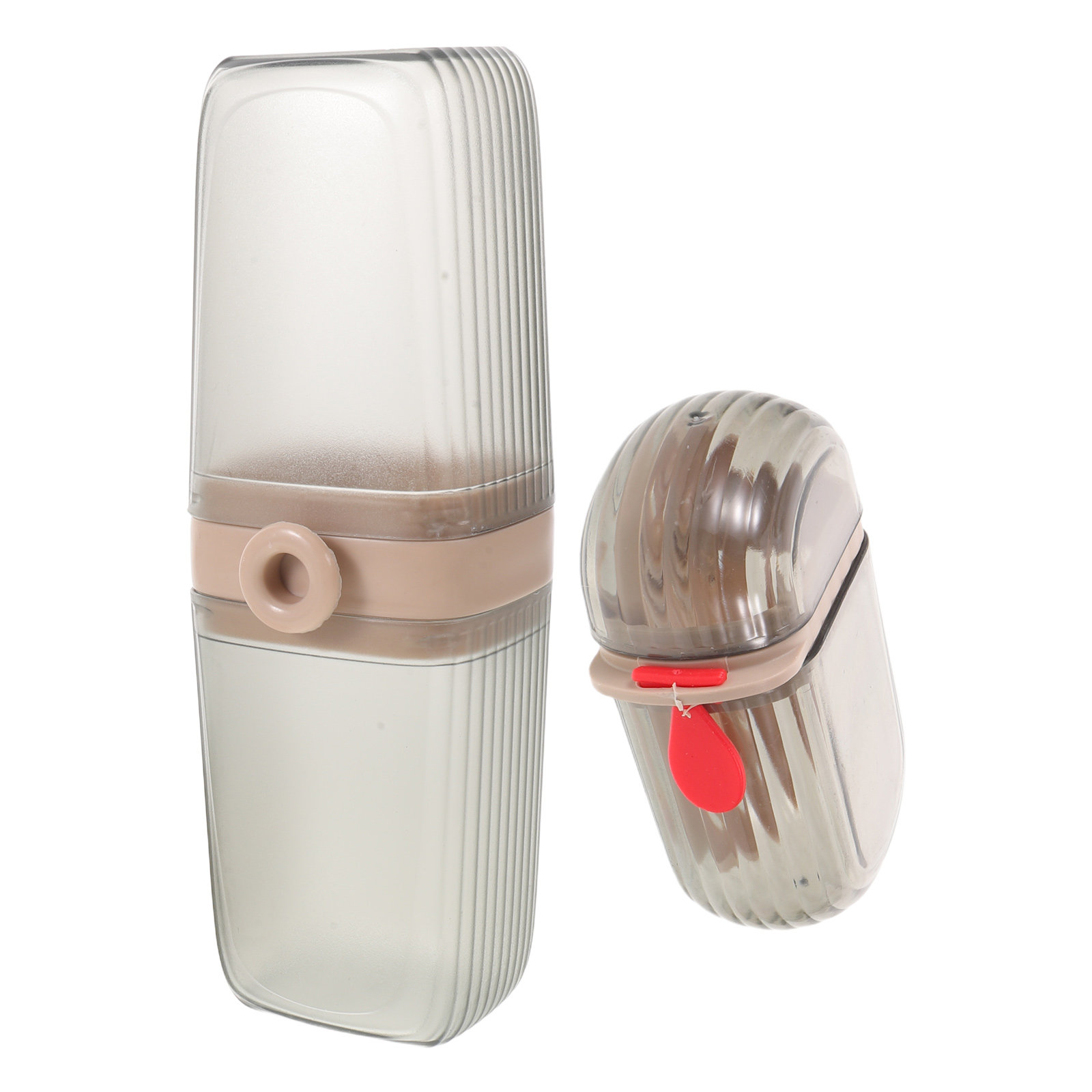 Home Bathroom Set - Set Portaspazzolino Portatile con Bicchiere e