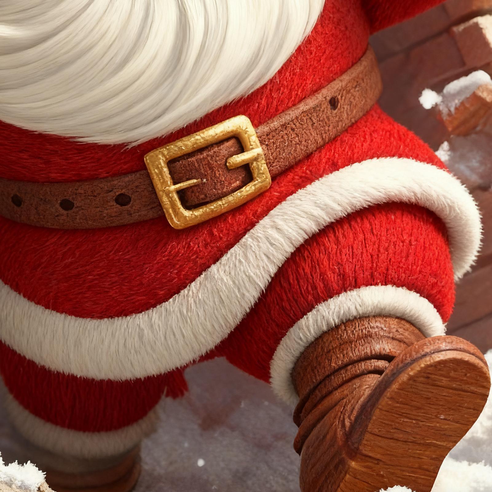 Home Bathroom Break - Decalcomanie da muro di Babbo Natale