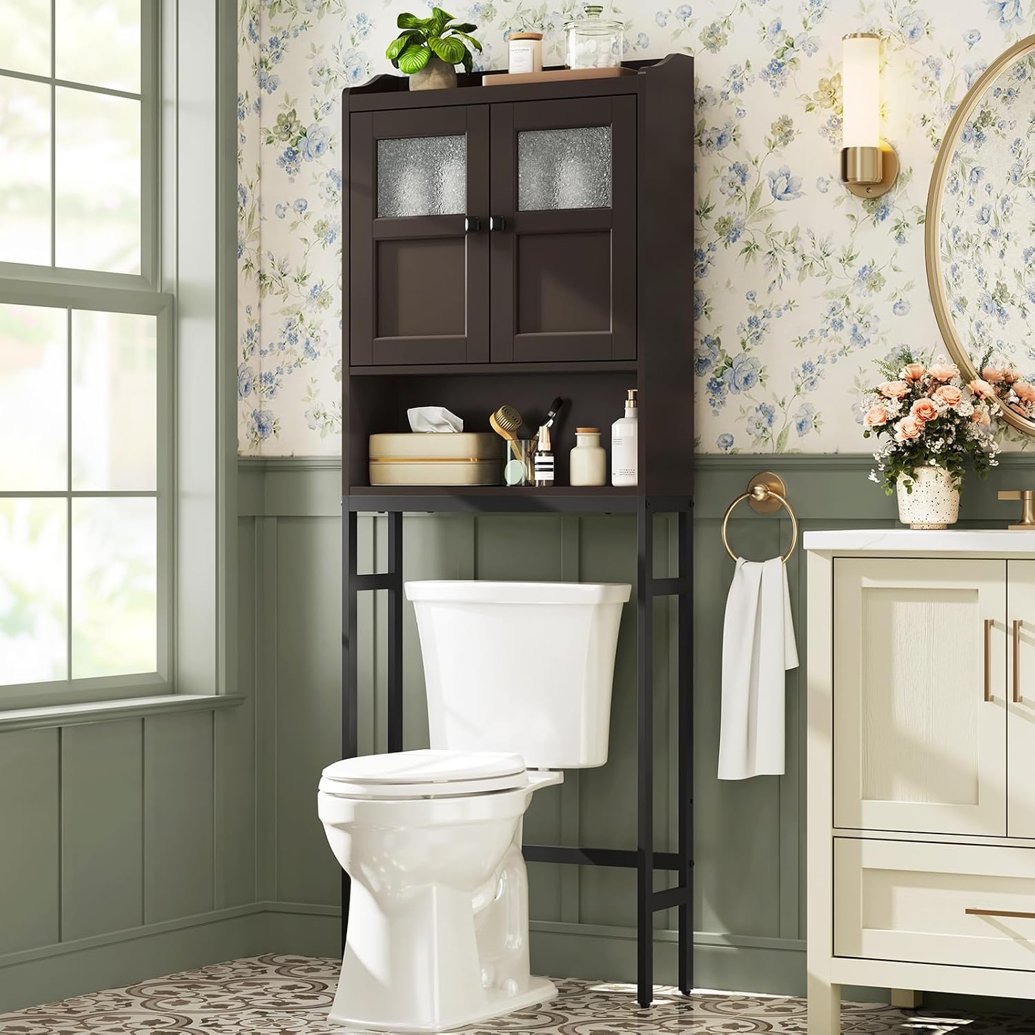 Home Goods Bathroom Cabinets - Mobiletto Salvaspazio da Bagno Sopra il