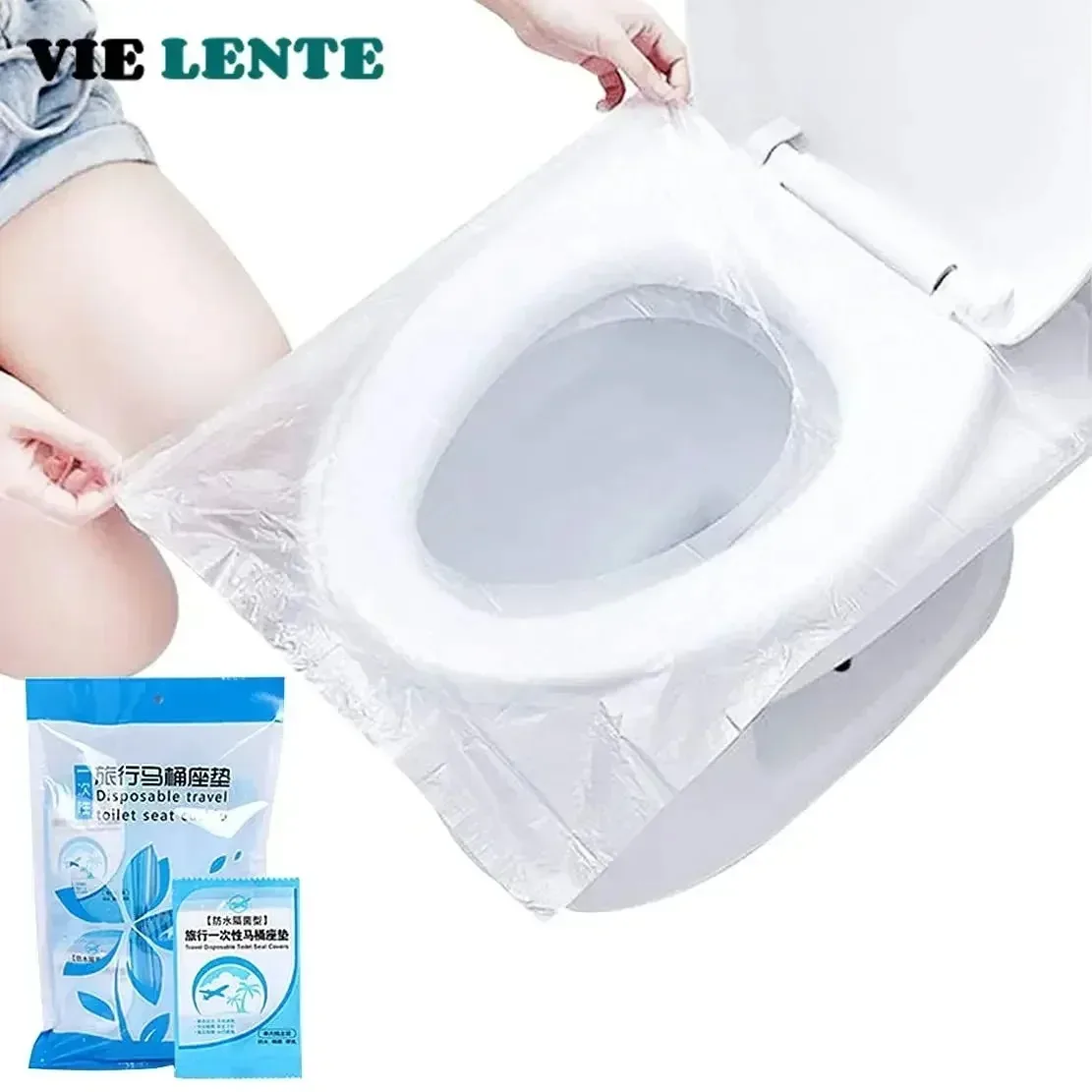 Home Bathroom Cleaning - 10/50PCS Coprisedile WC in plastica usa