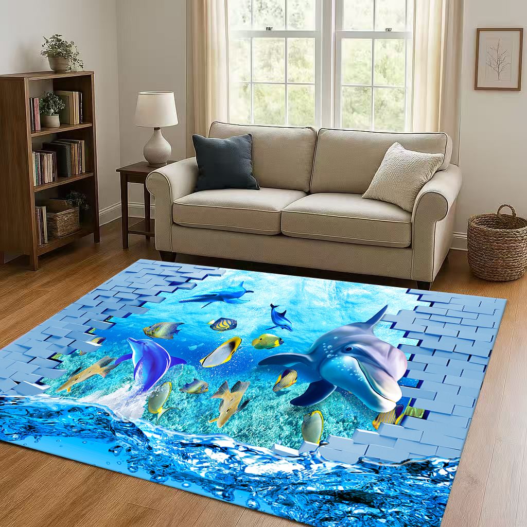 Home Bathroom Break - 3D Illusion Underwater World Breaking Wall