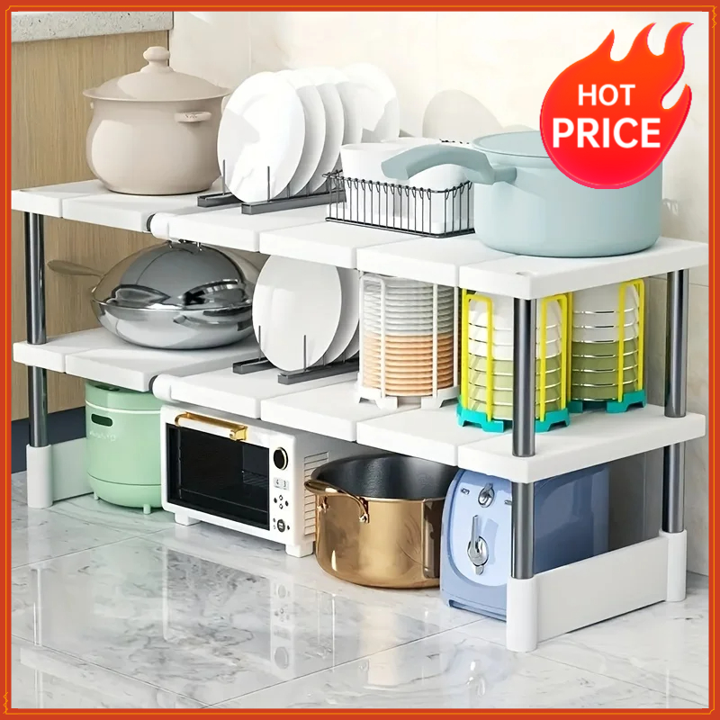 Home Goods Bathroom Cabinets - Organizzatore Regolabile Sotto Lavello, Scaffale Espandibile