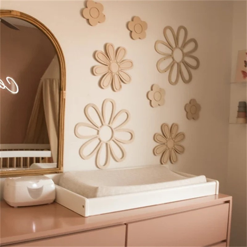 Home Design Bathroom - Margherita in legno Fiori da parete