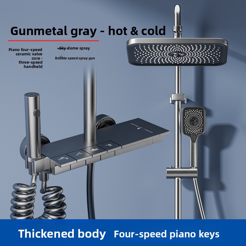 Sistema Doccia Grigio Canna di - Home Bathroom Set recensione e prezzo
