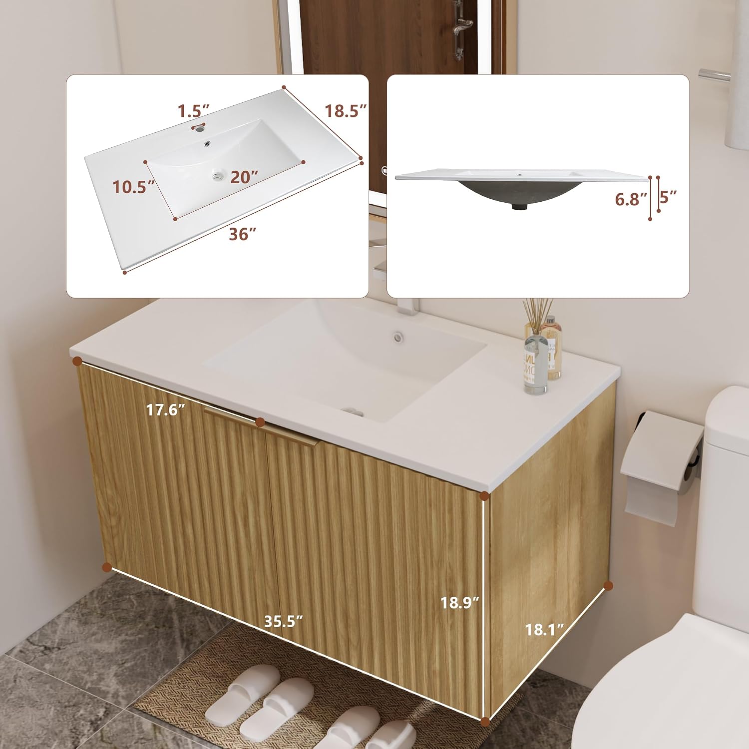 Mobile bagno moderno sospeso c - Home Design Bathroom recensione e prezzo