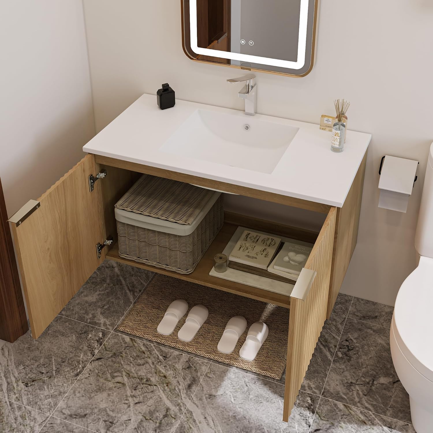 Mobile bagno moderno sospeso c - Home Design Bathroom recensione e prezzo