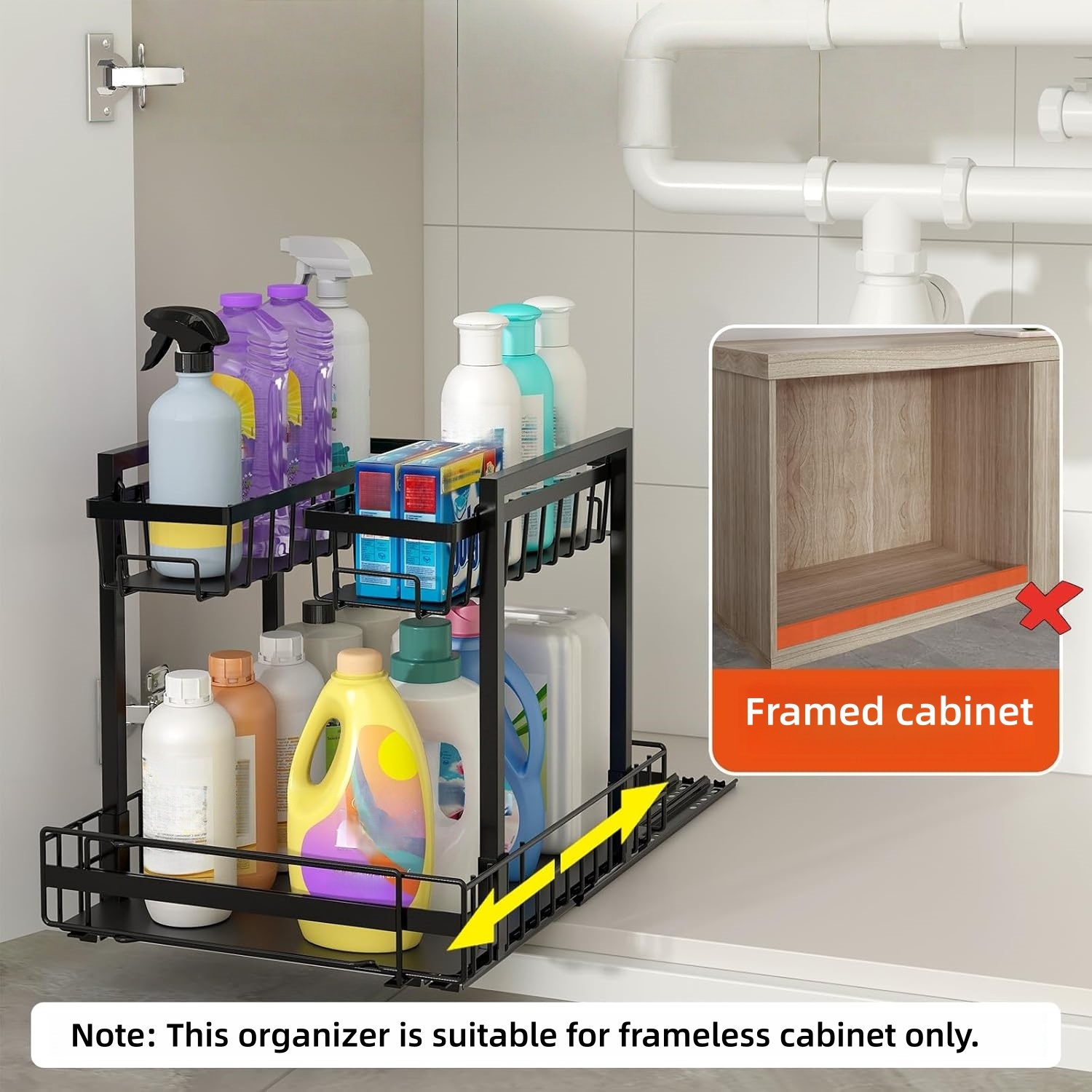 Organizzatore Espandibile a 2  - Home Goods Bathroom Cabinets recensione e prezzo