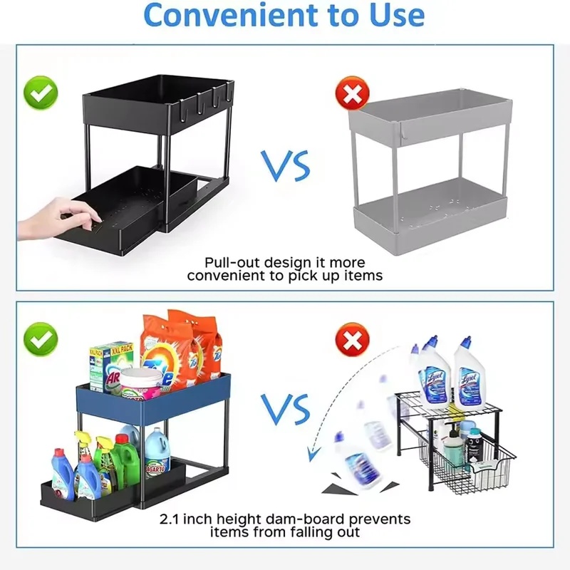 Organizzatore a 2 livelli per  - Home Goods Bathroom Cabinets recensione e prezzo
