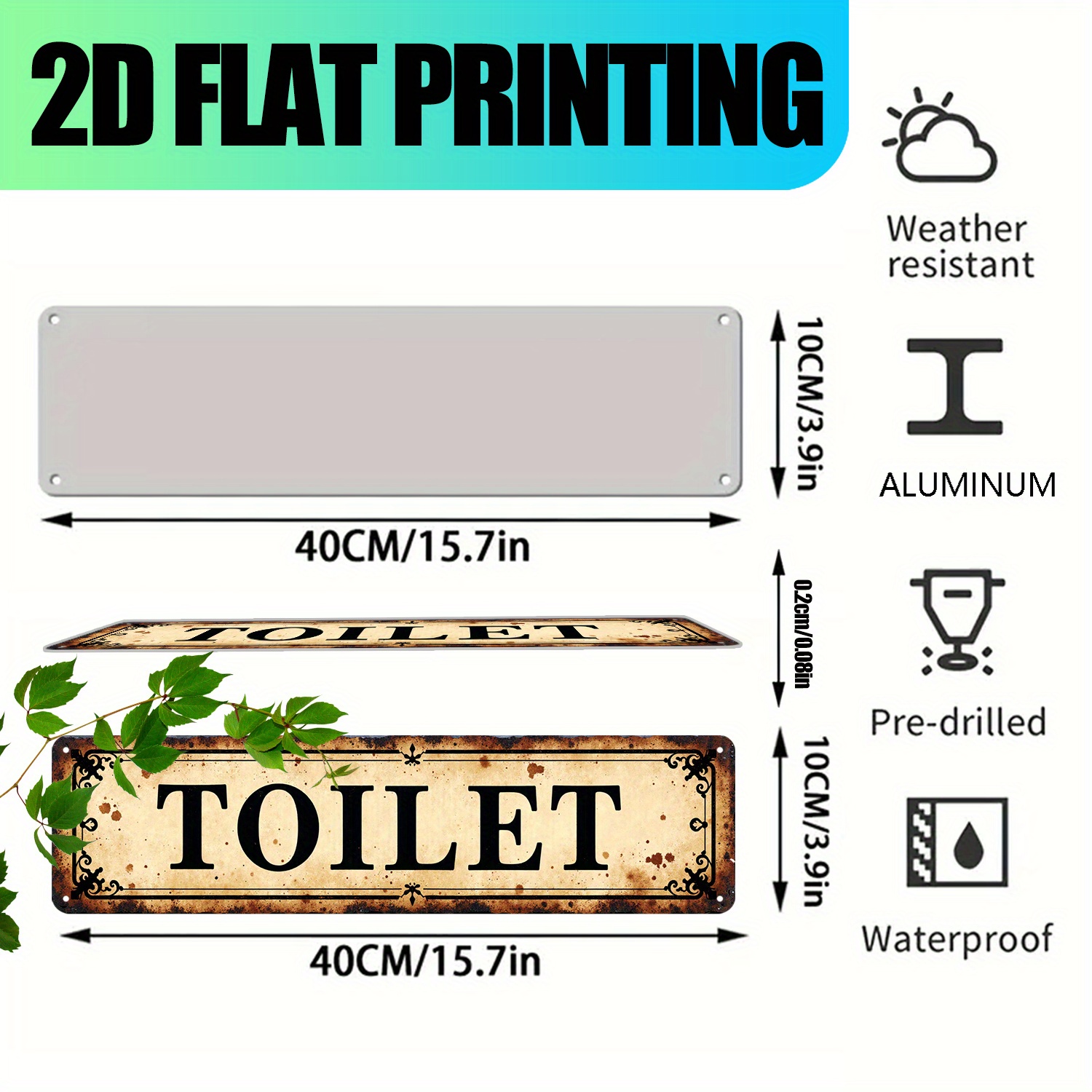 Targa da parete piatta 2D in a - Home Design Bathroom recensione e prezzo