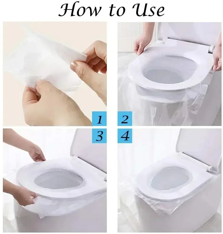 10/50PCS Coprisedile WC in pla - Home Bathroom Cleaning recensione e prezzo