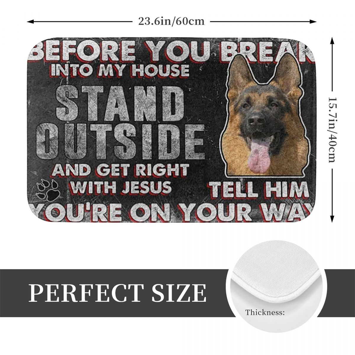 Pastore tedesco Aninals Dog Ho - Home Bathroom Rules recensione e prezzo
