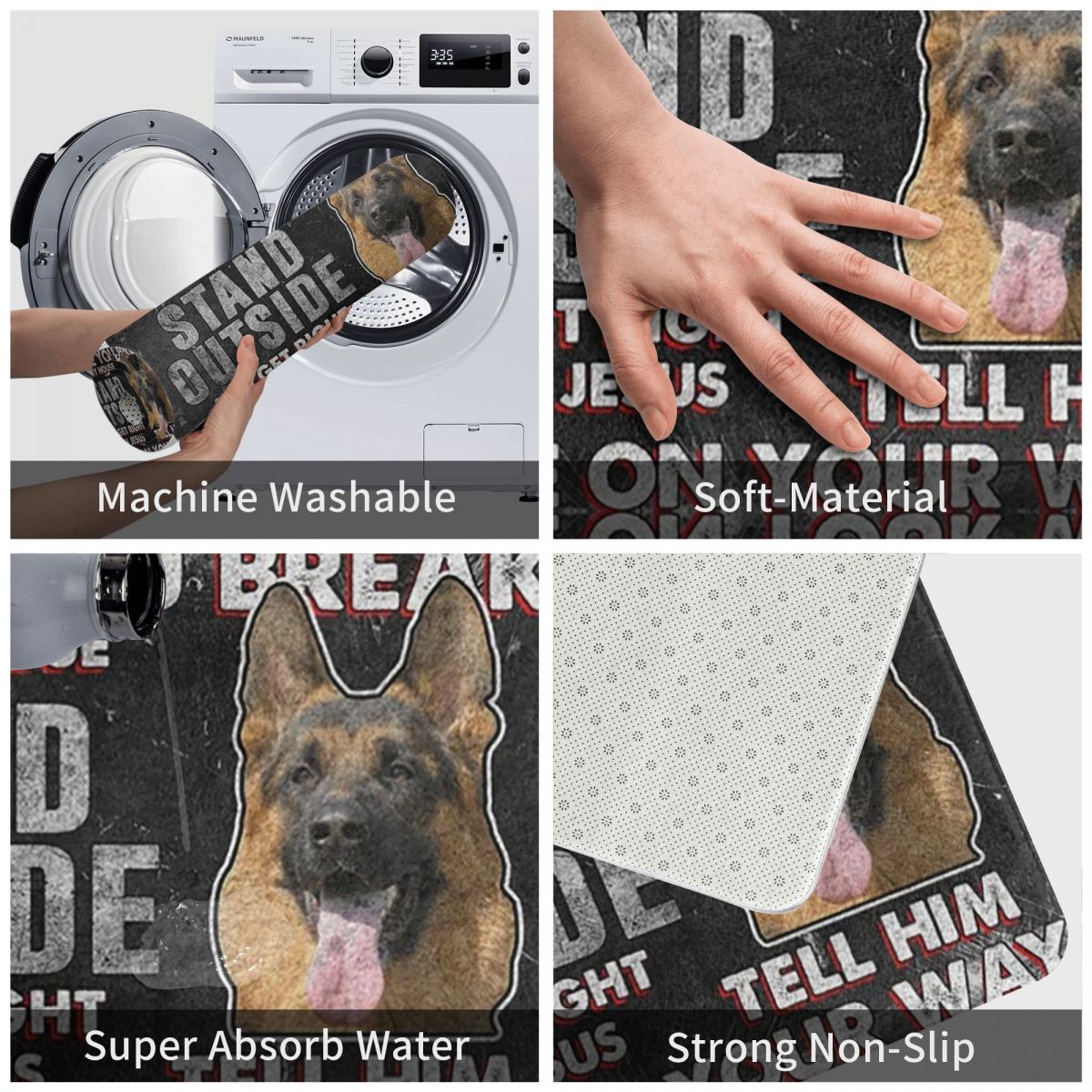 Pastore tedesco Aninals Dog Ho - Home Bathroom Rules recensione e prezzo