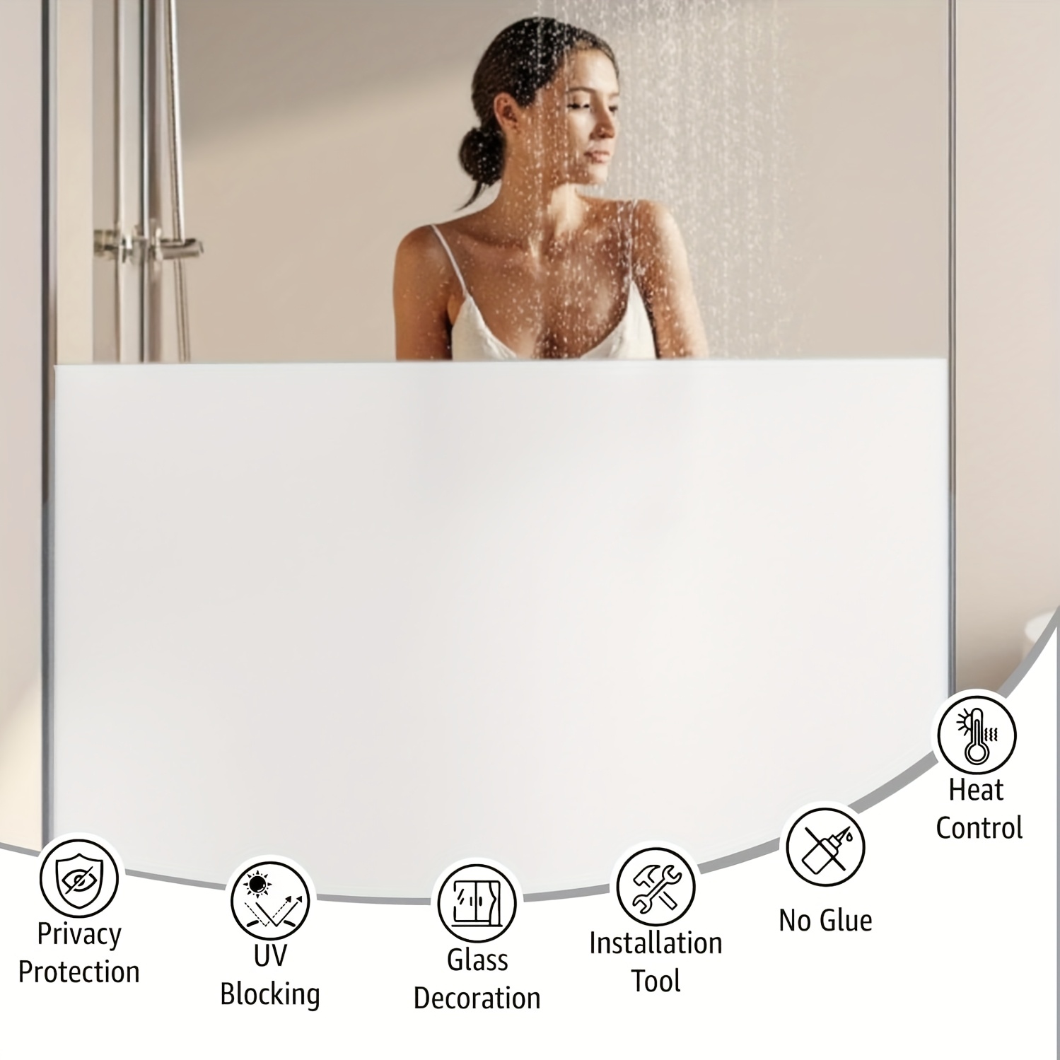 Pellicola per Finestre Bianca  - Home Bathroom Glass recensione e prezzo