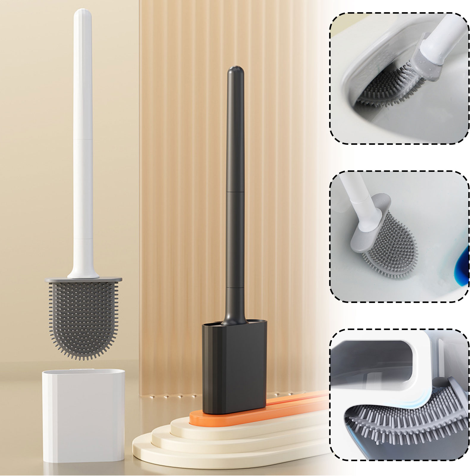 Scopino per WC in silicone con - Home Bathroom Cleaning recensione e prezzo