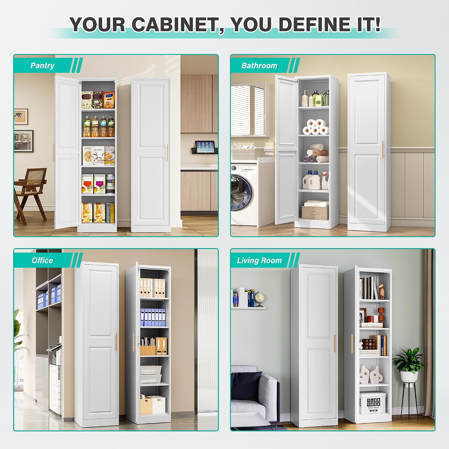 Armadio stretto alto con una p - Home Goods Bathroom Cabinets recensione e prezzo