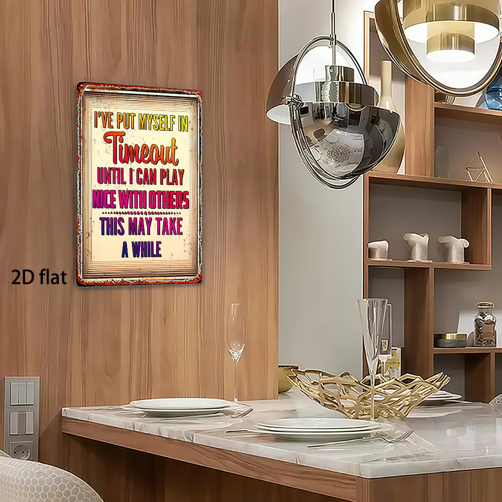 Targa in metallo 2D, decorazio - Home Bathroom Break recensione e prezzo