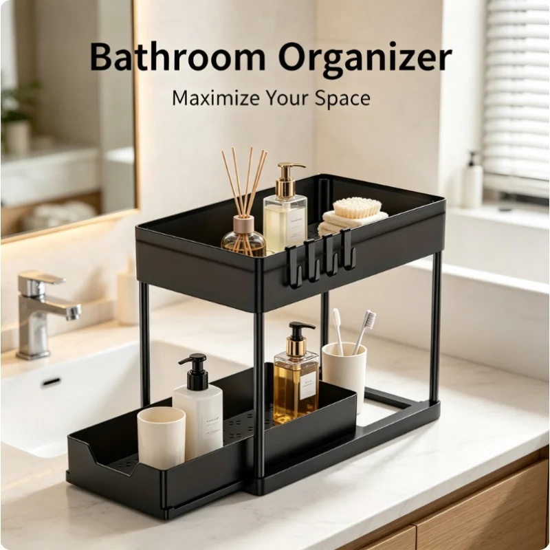 Organizzatore a 2 livelli per  - Home Goods Bathroom Cabinets recensione e prezzo