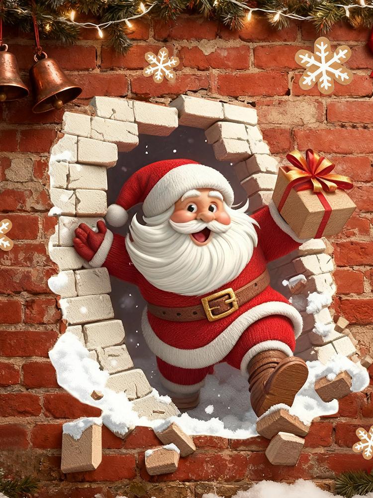 Adesivi murali Natale Babbo Na - Home Bathroom Break recensione e prezzo