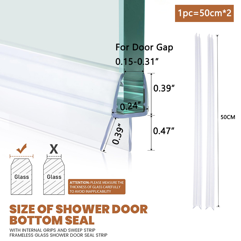 Guarnizione inferiore porta do - Home Bathroom Glass recensione e prezzo